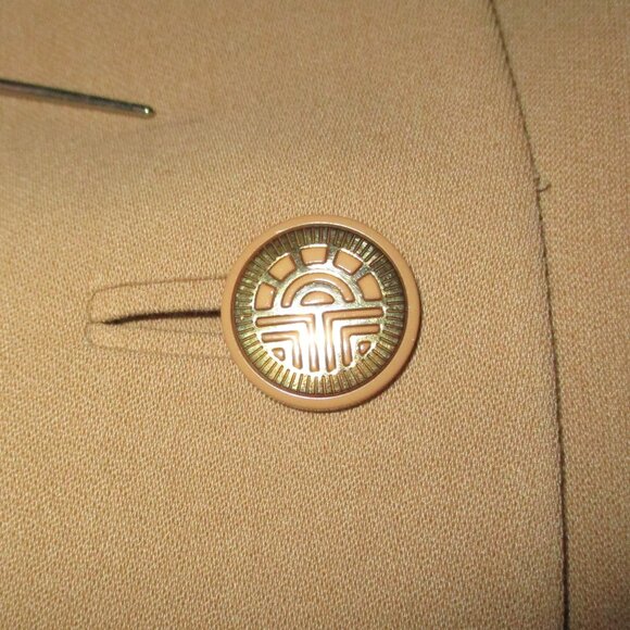 LOUIS FÉRAUD Tan/Camel Vintage Wool Lined Jacket - Picture 7 of 8